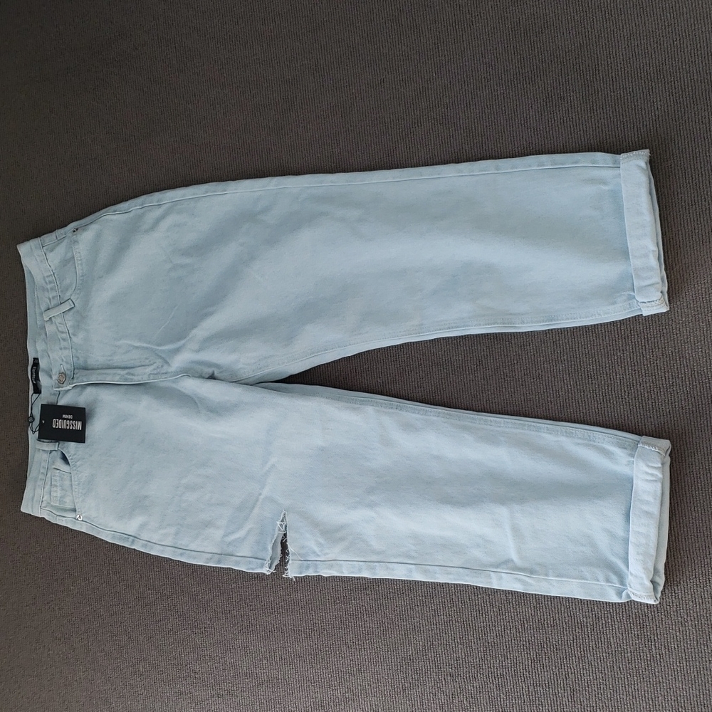 Missguided Asymmetric Waist Dad Jeans